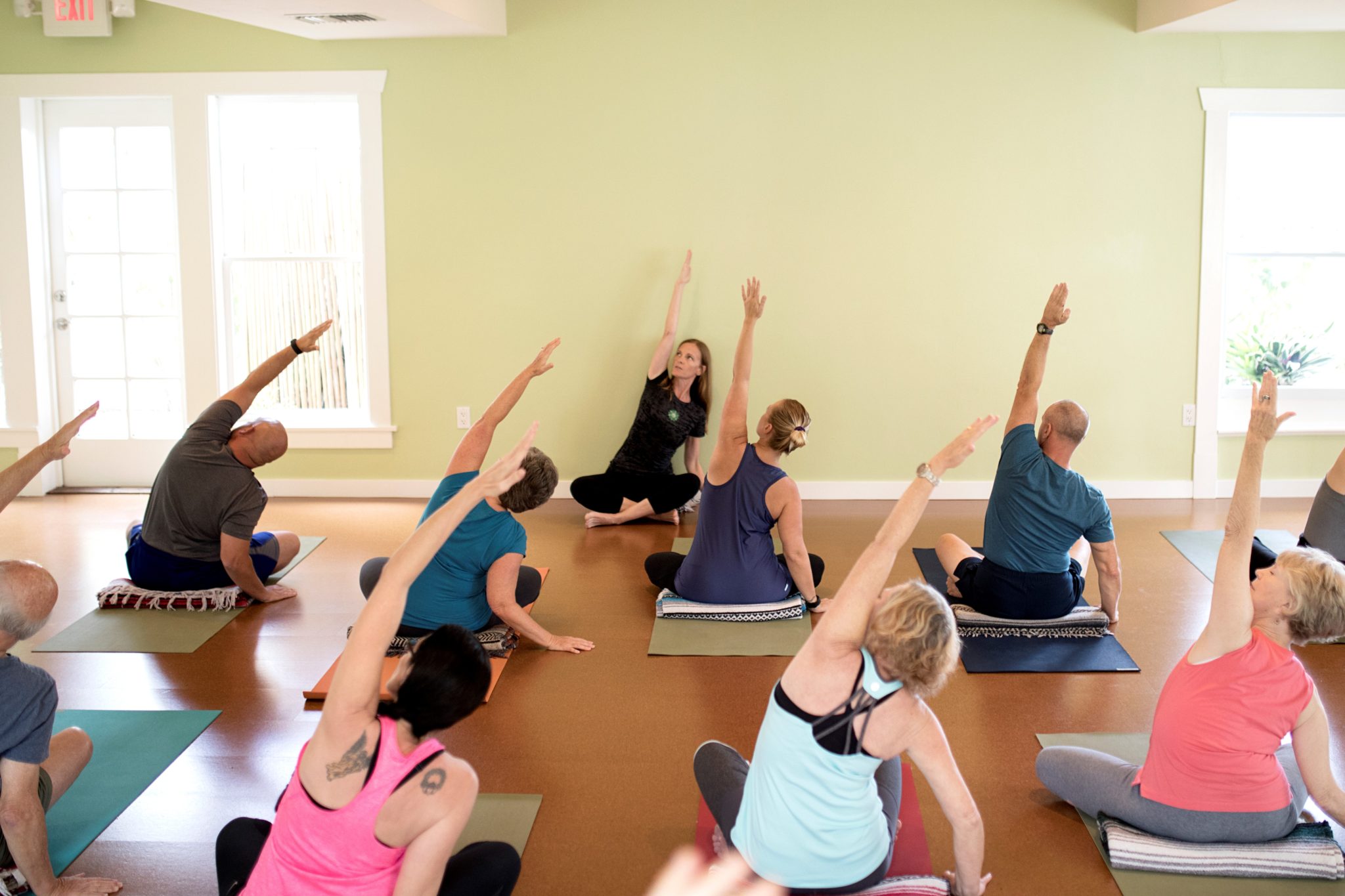 A yoga class at The Yoga Sanctuary in Punta Gorda, Florida