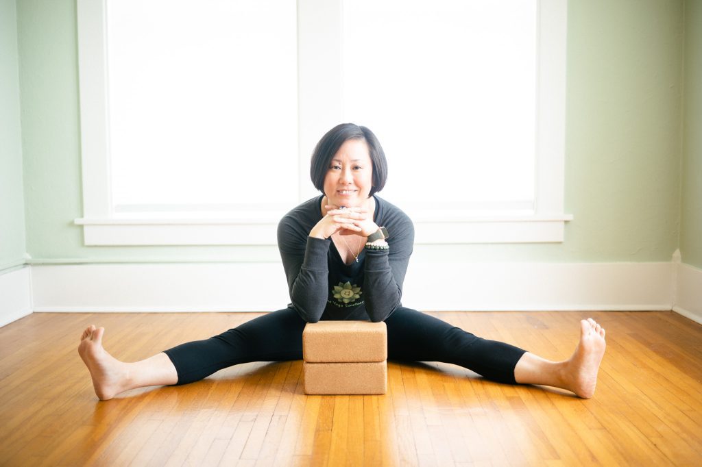 Jackie Block, Yin Yoga teacher at The Yoga Sanctuary in Punta Gorda, Florida 